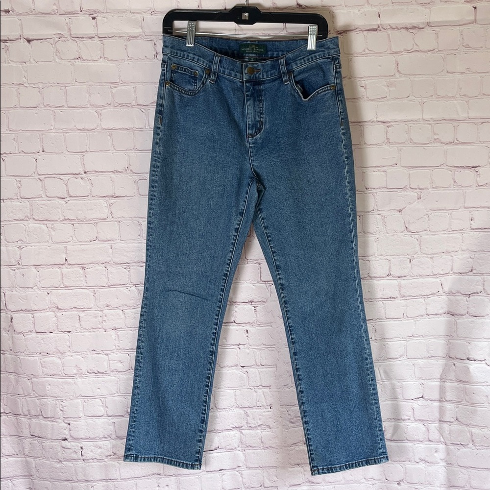 Lauren‎ Ralph Lauren Mid Rise Straight Ankle Blue Jeans Woman’s Size 10